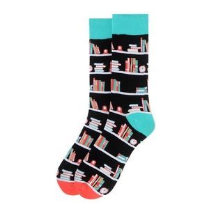 Men's Book Shelves Book Lovers Crew Socks Dress Sock Gift for Him Teacher New